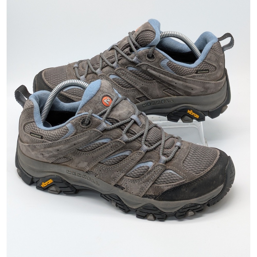 Merrell Moab 3 Waterproof Women 10.5 Granite Hiking Shoes Vibram J500160Z
